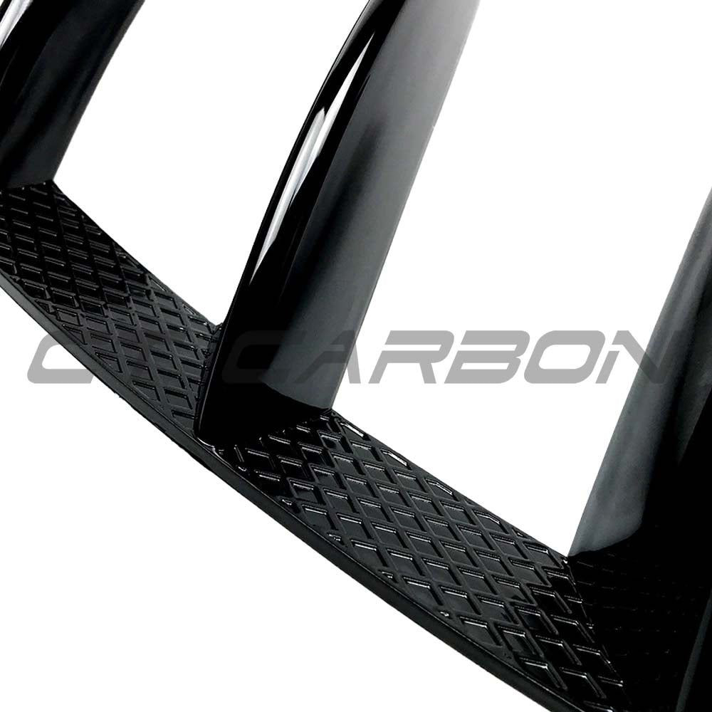 MERCEDES A-CLASS W176 (FACELIFT) 2015-2018 GLOSS BLACK REAR BUMPER TRIMS MERCEDES A-CLASS W176 (FACELIFT) 2015-2018 GLOSS BLACK REAR BUMPER TRIMS
