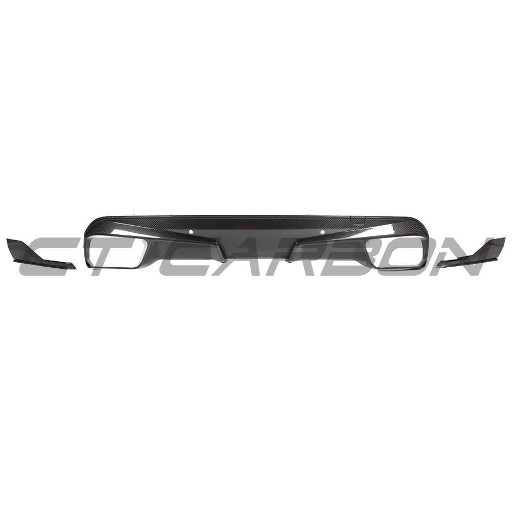BMW F95 X5M PRE-LCI 2020-2023 CARBON FIBRE DIFFUSER WITH CORNERS BMW F95 X5M PRE-LCI 2020-2023 CARBON FIBRE DIFFUSER WITH CORNERS