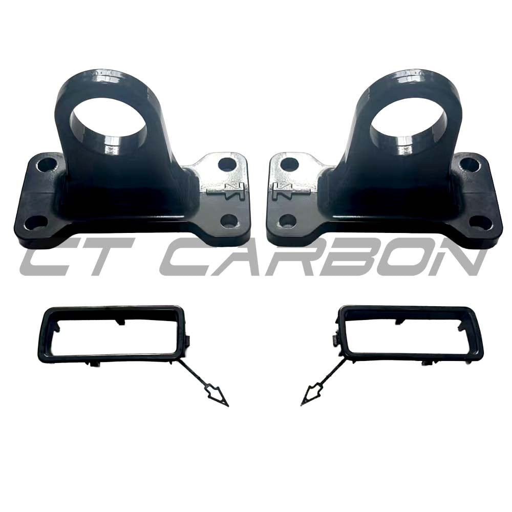 LAND ROVER DEFENDER L663 90/110/130 BLACK ALUMINIUM TOW HOOKS - V1 LAND ROVER DEFENDER L663 90/110/130 BLACK ALUMINIUM TOW HOOKS - V1