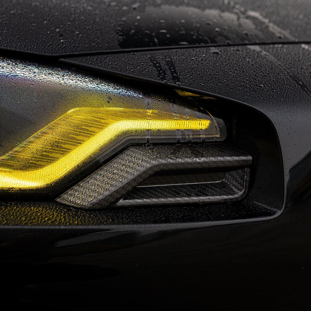 BMW G87 M2 CARBON FIBRE FRONT HEAD LIGHT ADD ON - CT DESIGN BMW G87 M2 CARBON FIBRE FRONT HEAD LIGHT ADD ON - CT DESIGN