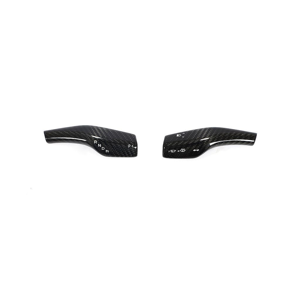 TESLA MODEL 3 & Y 2017+ CARBON FIBRE STALK COVER (Matte)