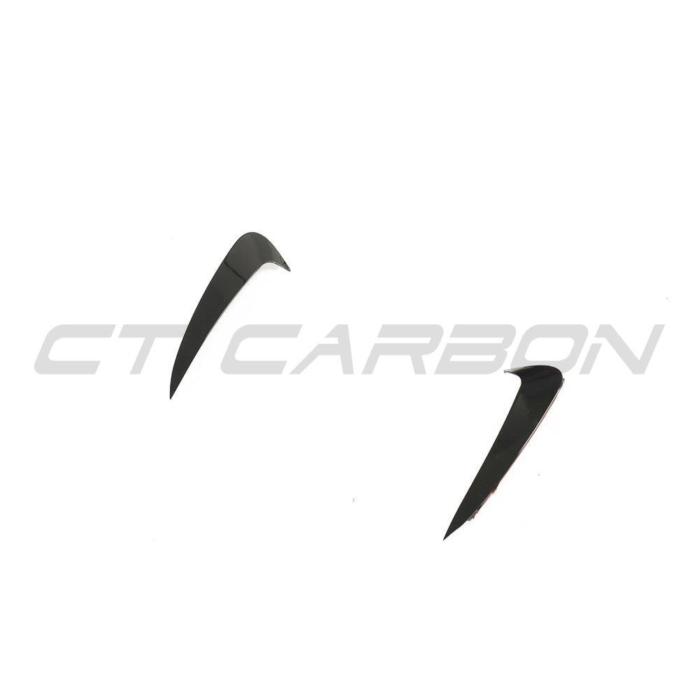 MERCEDES C-CLASS & C43 W205 COUPE GLOSS BLACK REAR BUMPER TRIM