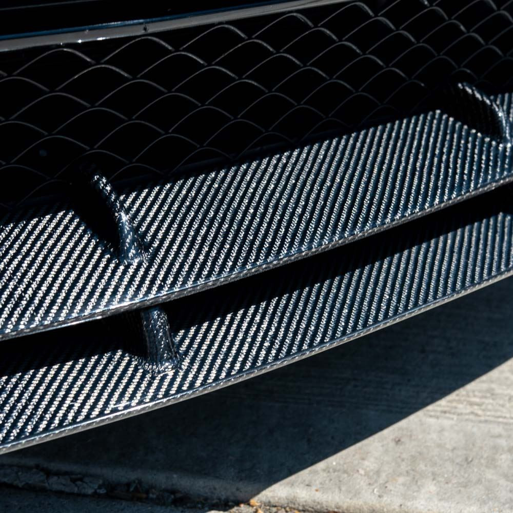 MERCEDES C63 W205 COUPE CARBON FIBRE SPLITTER - V2
