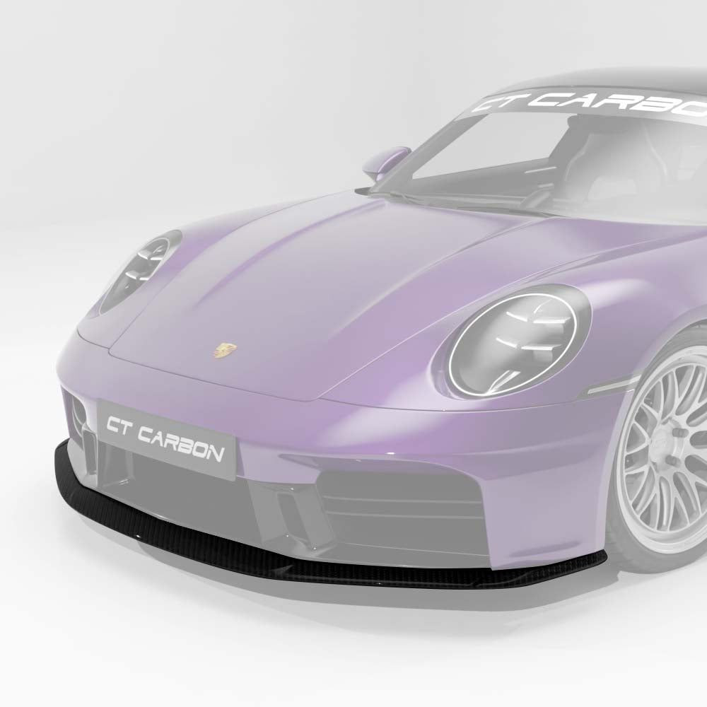 PORSCHE 911 992.2 CARRERA 2024+ CARBON FIBRE SPLITTER - CT DESIGN PORSCHE 911 992.2 CARRERA 2024+ CARBON FIBRE SPLITTER - CT DESIGN
