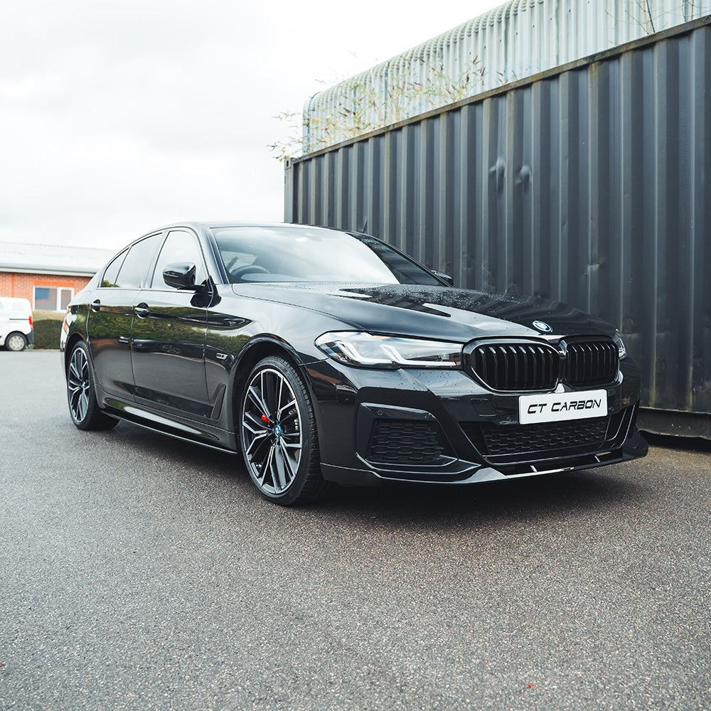 BMW 5 SERIES G30/G31 LCI GLOSS BLACK SPLITTER - V2 BMW 5 SERIES G30/G31 LCI GLOSS BLACK SPLITTER - V2