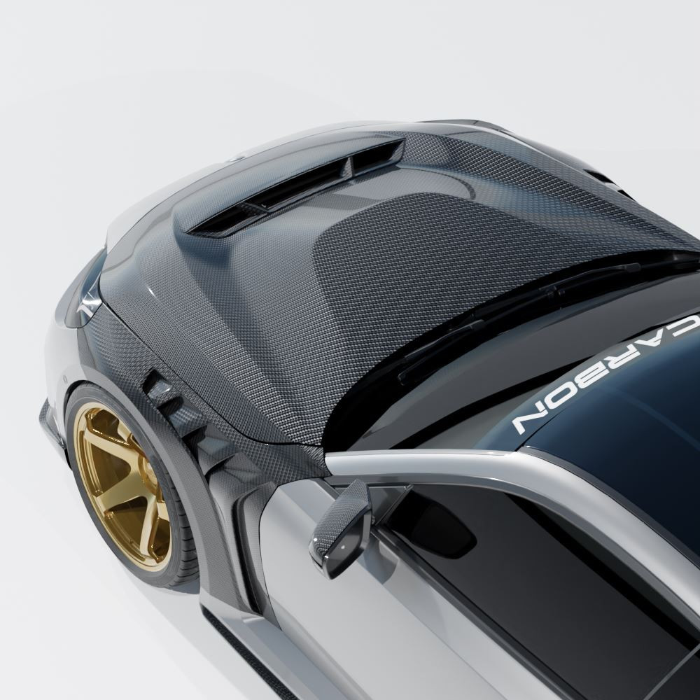 BMW G42 2 SERIES & G87 M2 CARBON FIBRE FRONT BONNET/HOOD - CT DESIGN