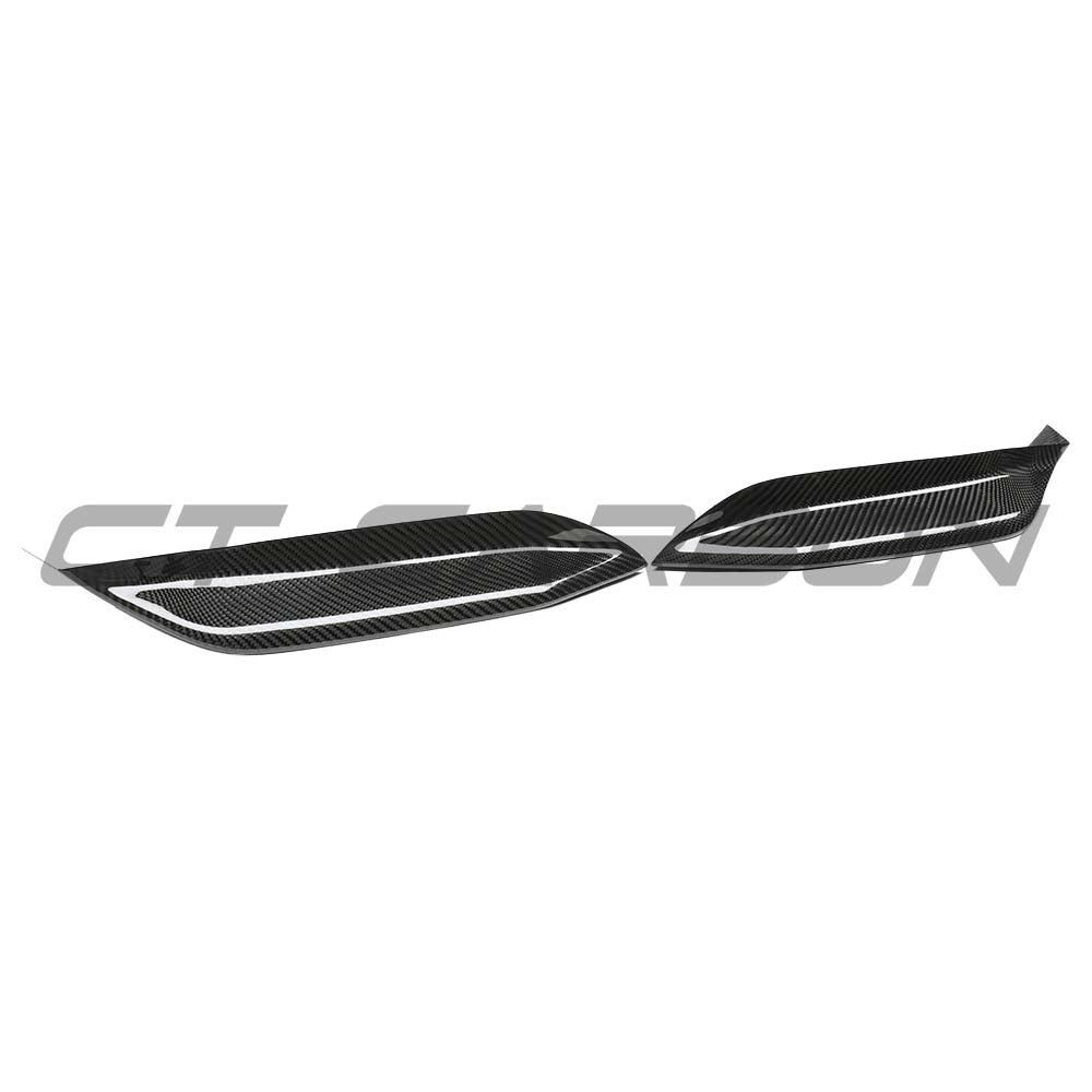BMW M3/M4 (F80 F82 F83) 2014-2020 UPPER FRONT CARBON FIBRE CANARDS BMW M3/M4 (F80 F82 F83) 2014-2020 UPPER FRONT CARBON FIBRE CANARDS