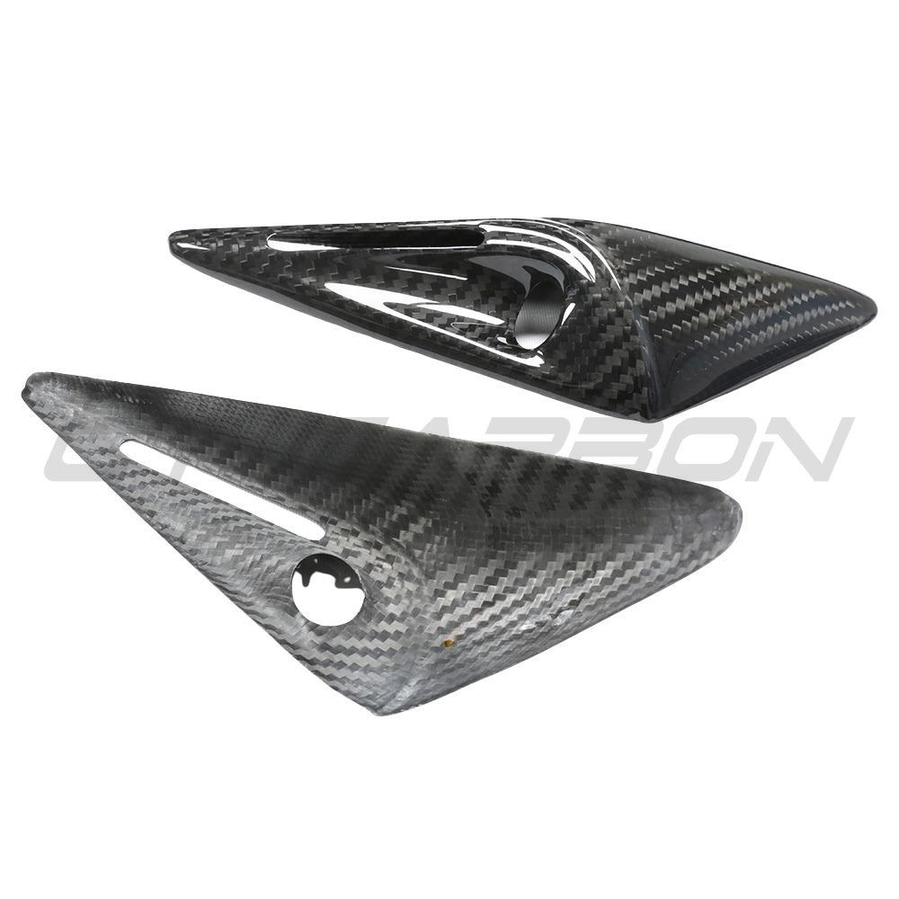 TESLA MODEL S 2021+ FACELIFT CARBON FIBRE SIDE CAMERA COVER ADD ON