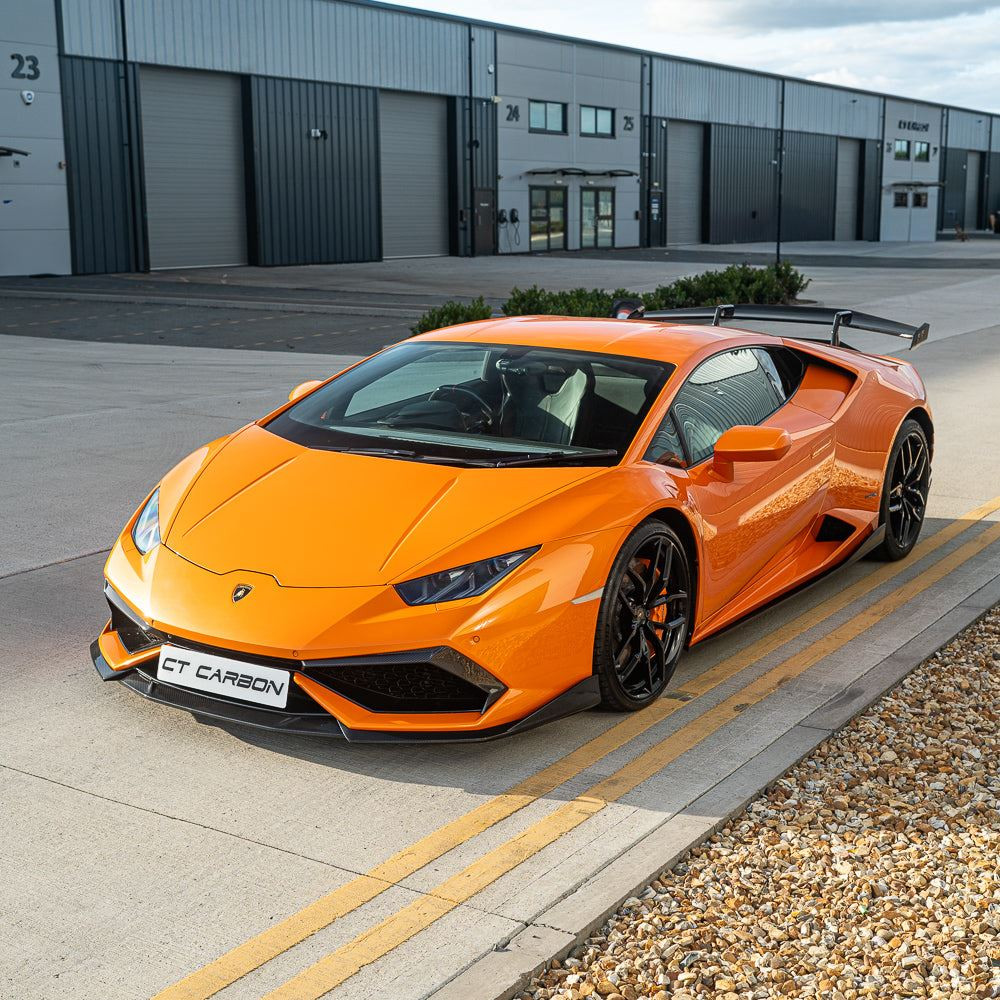LAMBORGHINI HURACAN LP-610 CARBON FIBRE FRONT BUMPER TRIM - CT DESIGN