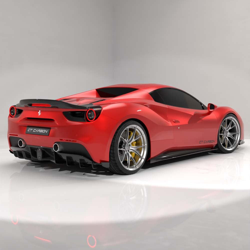 FERRARI 488 SPIDER CARBON FIBRE SPOILER - CT DESIGN FERRARI 488 SPIDER CARBON FIBRE SPOILER - CT DESIGN