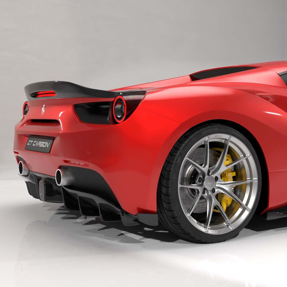 FERRARI 488 SPIDER CARBON FIBRE SPOILER - CT DESIGN FERRARI 488 SPIDER CARBON FIBRE SPOILER - CT DESIGN
