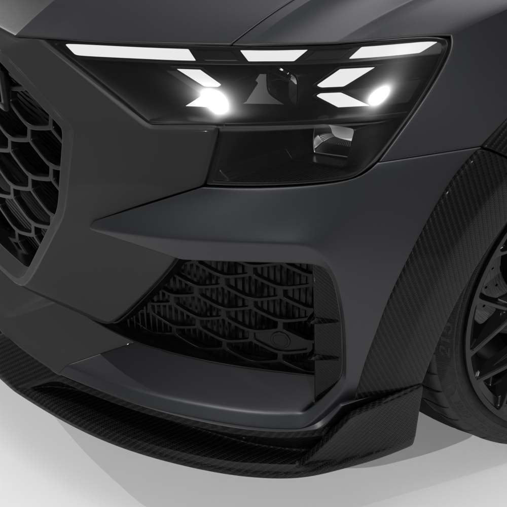 AUDI RSQ8 2025+ FACELIFT CARBON FIBRE FRONT VENT TRIM - CT DESIGN AUDI RSQ8 2025+ FACELIFT CARBON FIBRE FRONT VENT TRIM - CT DESIGN