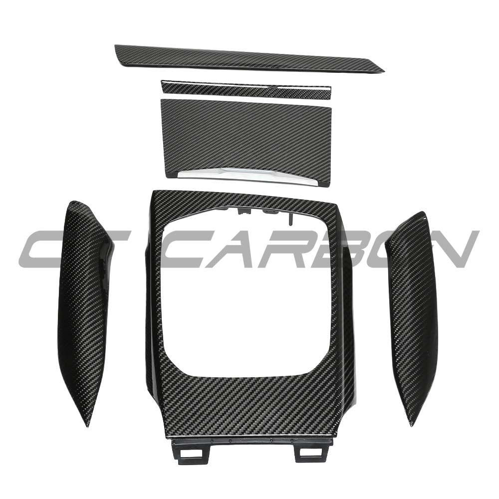 BMW GXX 2020-2021 CARBON FIBRE CENTER CONSOLE TRIM - LHD BMW GXX 2020-2021 CARBON FIBRE CENTER CONSOLE TRIM - LHD