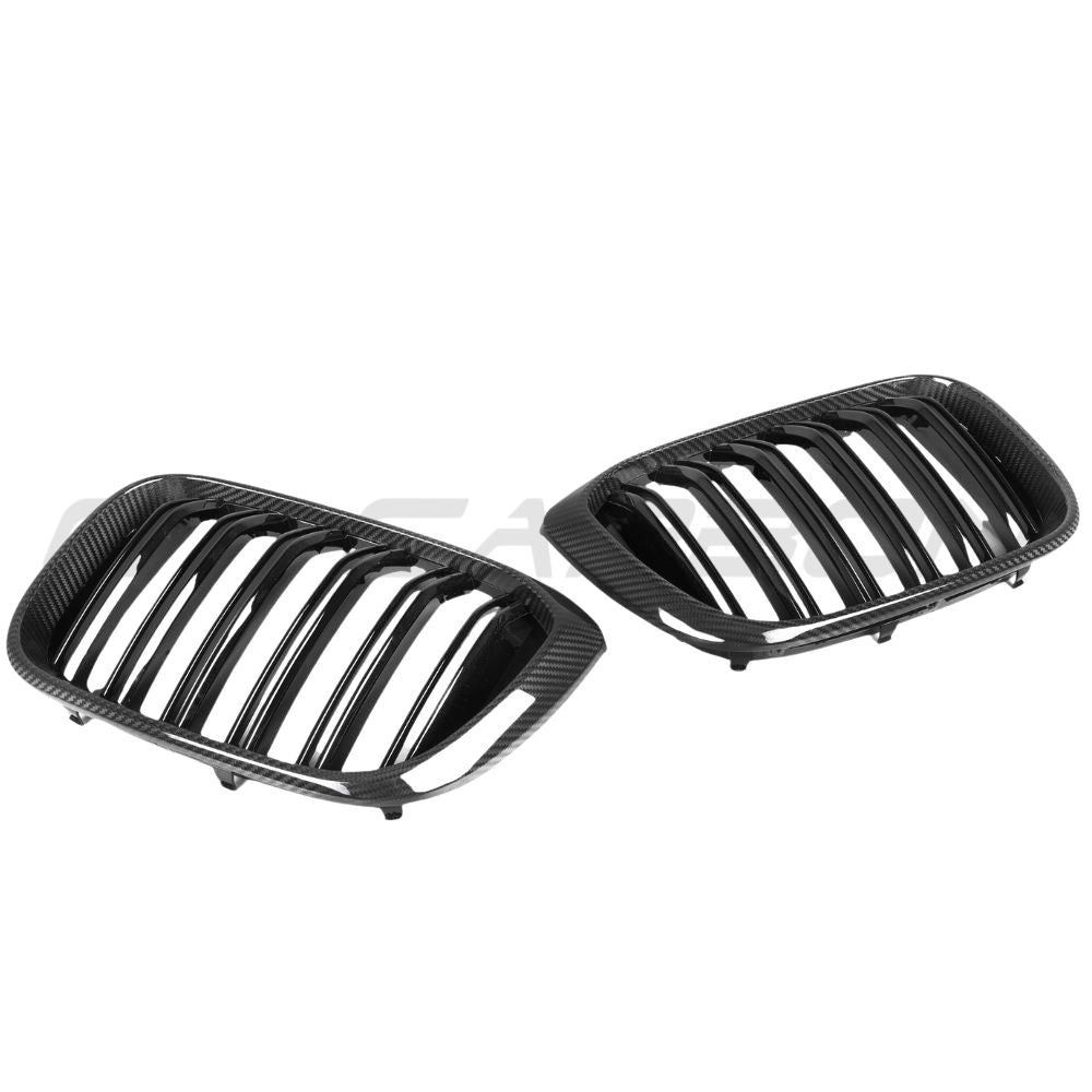 BMW G01 X3 2017-2021 DOUBLE SLAT CARBON FIBRE GRILLES BMW G01 X3 2017-2021 DOUBLE SLAT CARBON FIBRE GRILLES