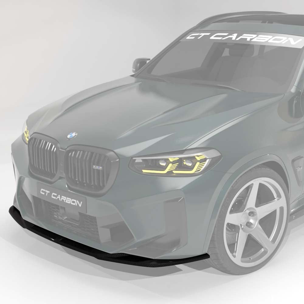 BMW F97 X3M & F98 X4M 2021-2024 (LCI) CARBON FIBRE SPLITTER - CT DESIGN