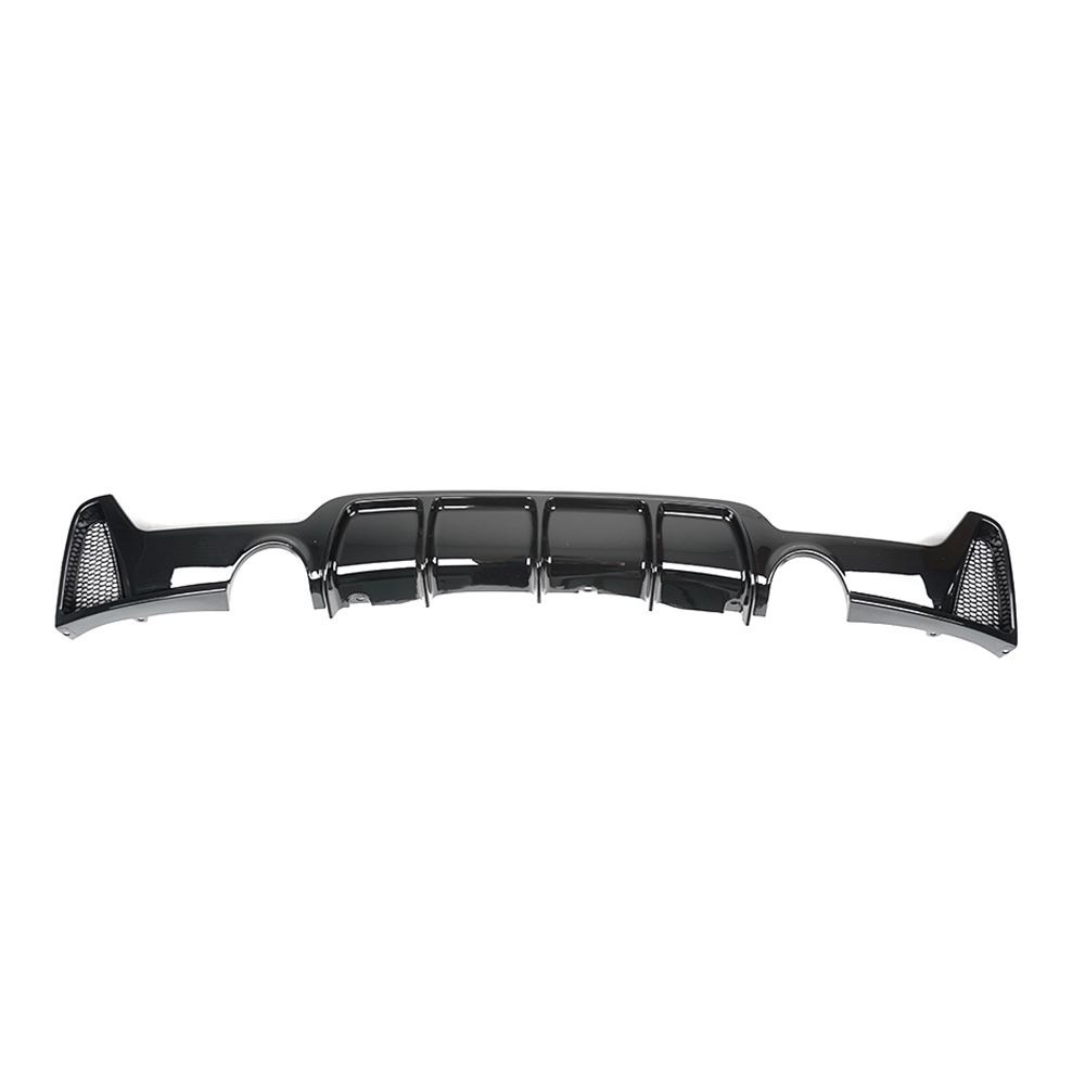 BMW 4 SERIES F32/F33/F36 GLOSS BLACK DUAL EXIT EXHAUST DIFFUSER - V2