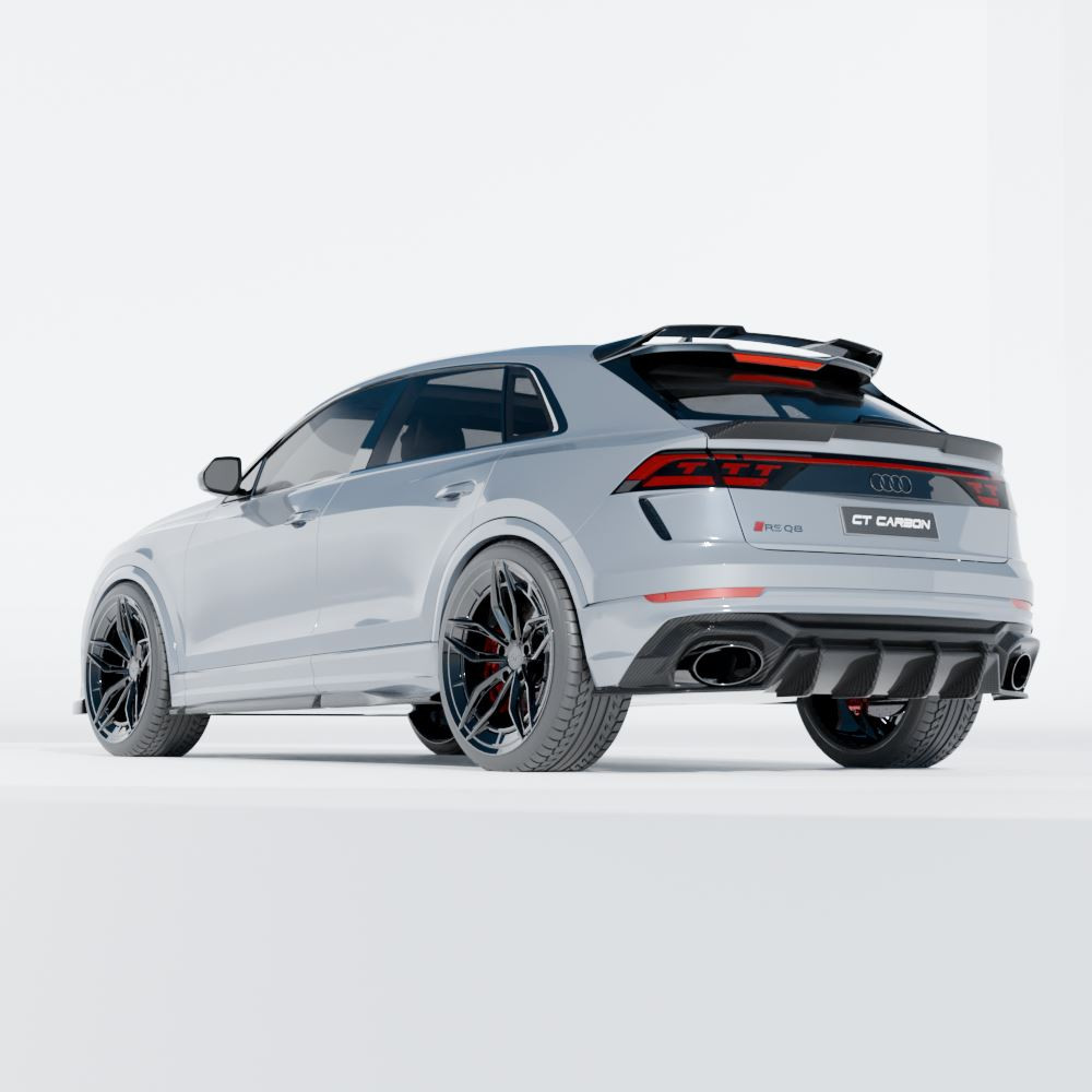 AUDI RSQ8 2020+ CARBON FIBRE SIDE SKIRTS (Gloss Carbon) - CT DESIGN AUDI RSQ8 2020+ CARBON FIBRE SIDE SKIRTS (Gloss Carbon) - CT DESIGN