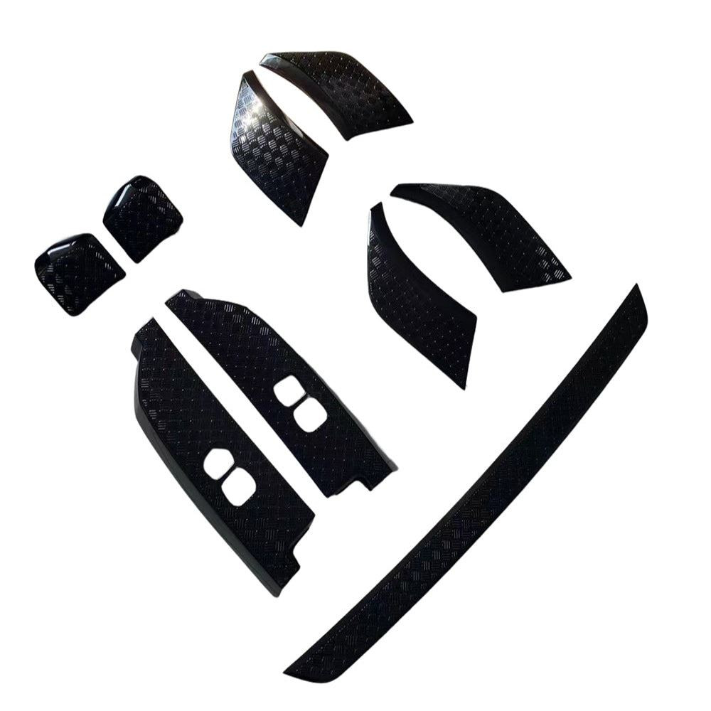 LAND ROVER DEFENDER L663 110 GLOSS BLACK ANTI SCRATCH TRIM SET LAND ROVER DEFENDER L663 110 GLOSS BLACK ANTI SCRATCH TRIM SET