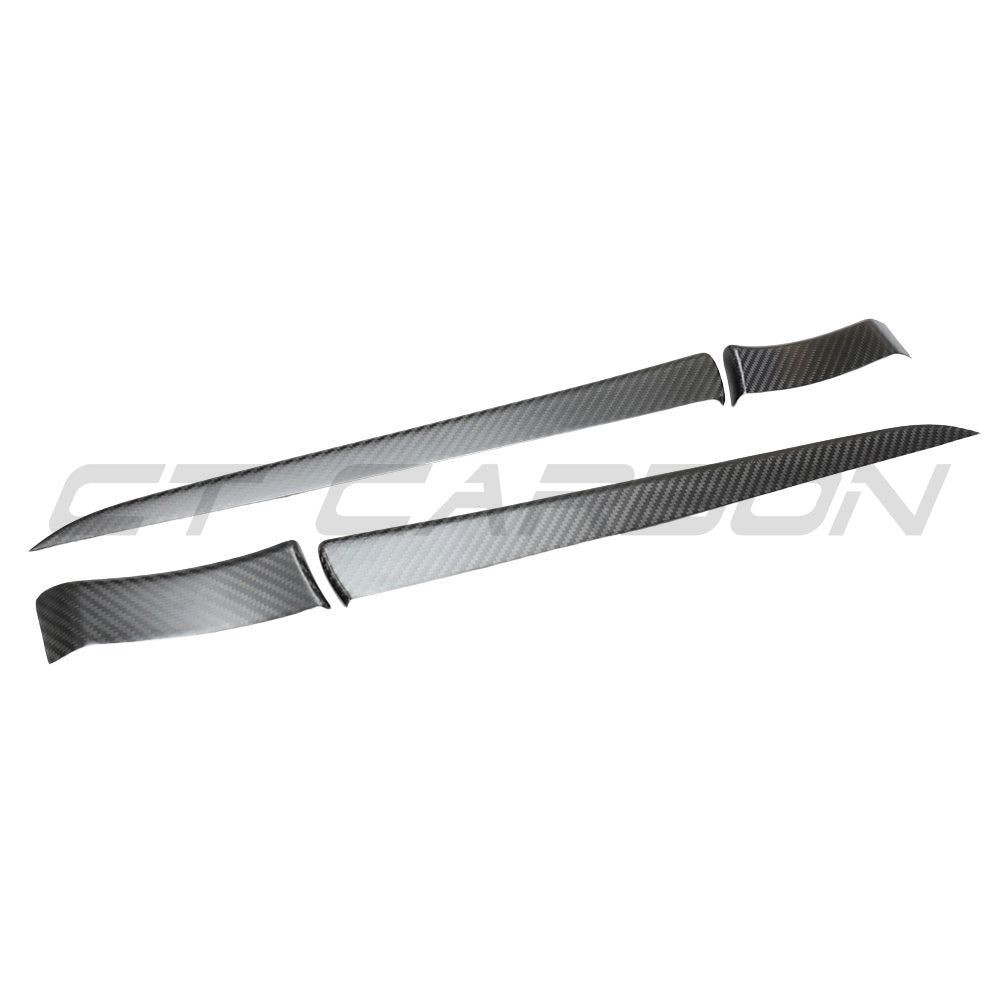 TESLA MODEL S 2021+ FACELIFT MATTE CARBON FIBRE DOOR TRIM ADD ON