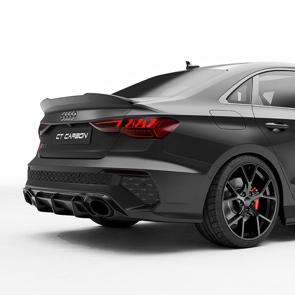 AUDI RS3 8Y 2022-2024 CARBON FIBRE REAR DIFFUSER - V2 - CT DESIGN