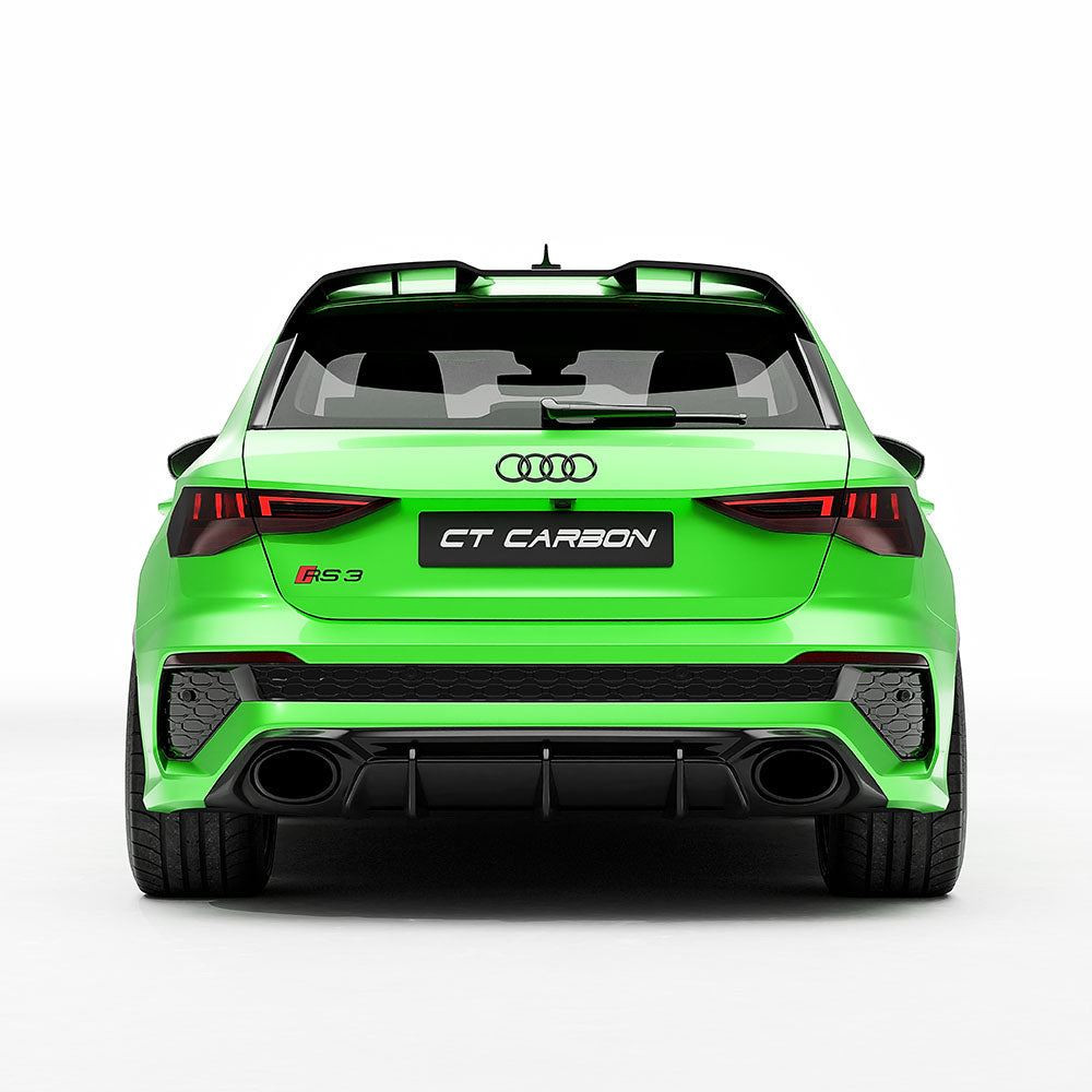 AUDI RS3 8Y 2022-2024 CARBON FIBRE REAR DIFFUSER - V2 - CT DESIGN
