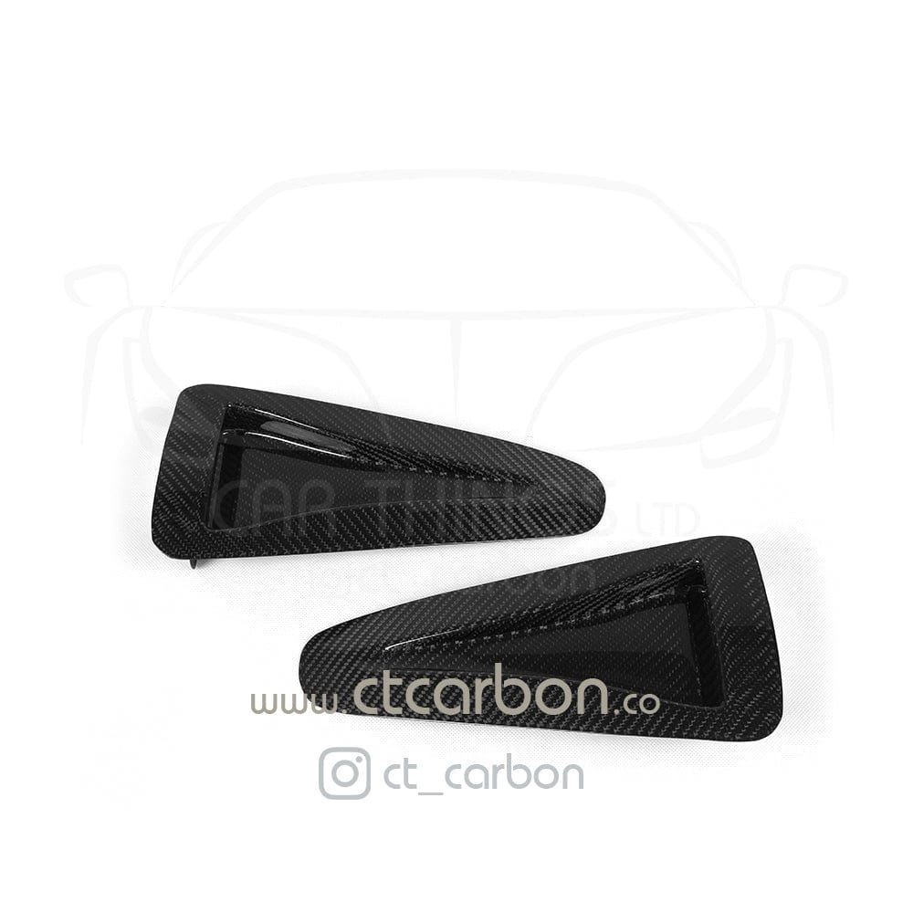 NISSAN GTR R35 CARBON FIBRE BONNET HOOD SCOOPS