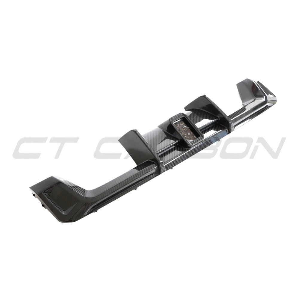 BMW M3/M4 G80/G81/G82/G83 CARBON FIBRE DIFFUSER WITH LED - V3 - CT DESIGN