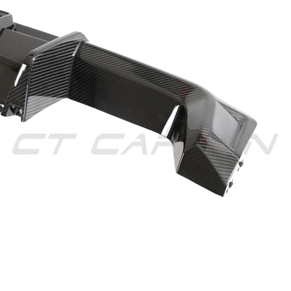 BMW M3/M4 G80/G81/G82/G83 CARBON FIBRE DIFFUSER WITH LED - V3 - CT DESIGN