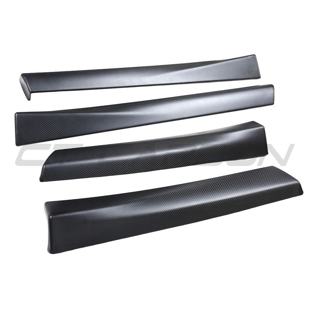 TESLA MODEL 3 2017-2023 CARBON FIBRE INTERIOR DOOR PANEL TRIM ADD ON (Gloss Carbon)