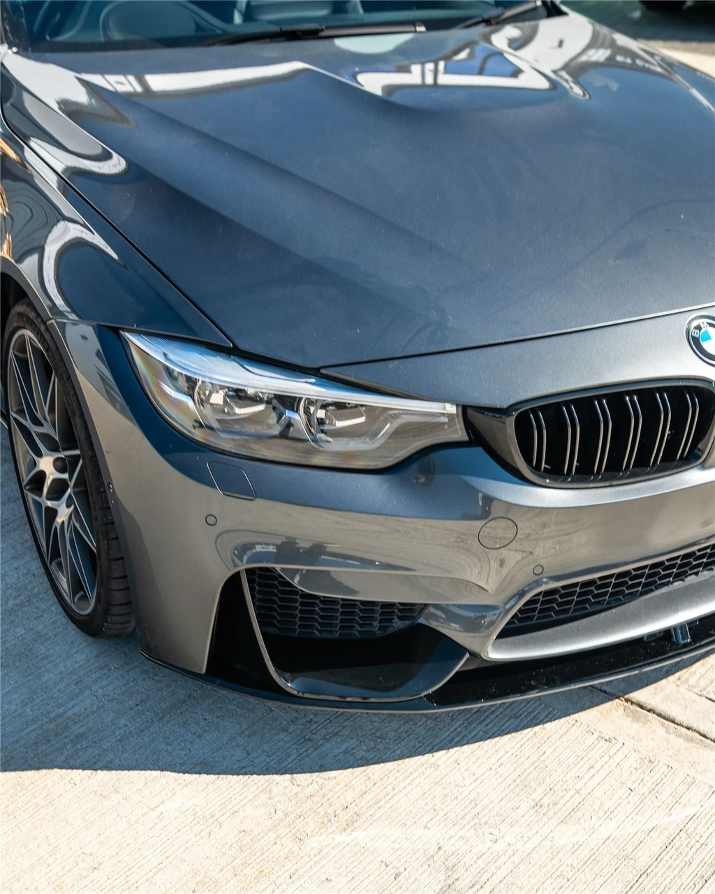 BMW M3/M4 (F80 F82 F83) 2014-2020 GLOSS BLACK SPLITTER - V1