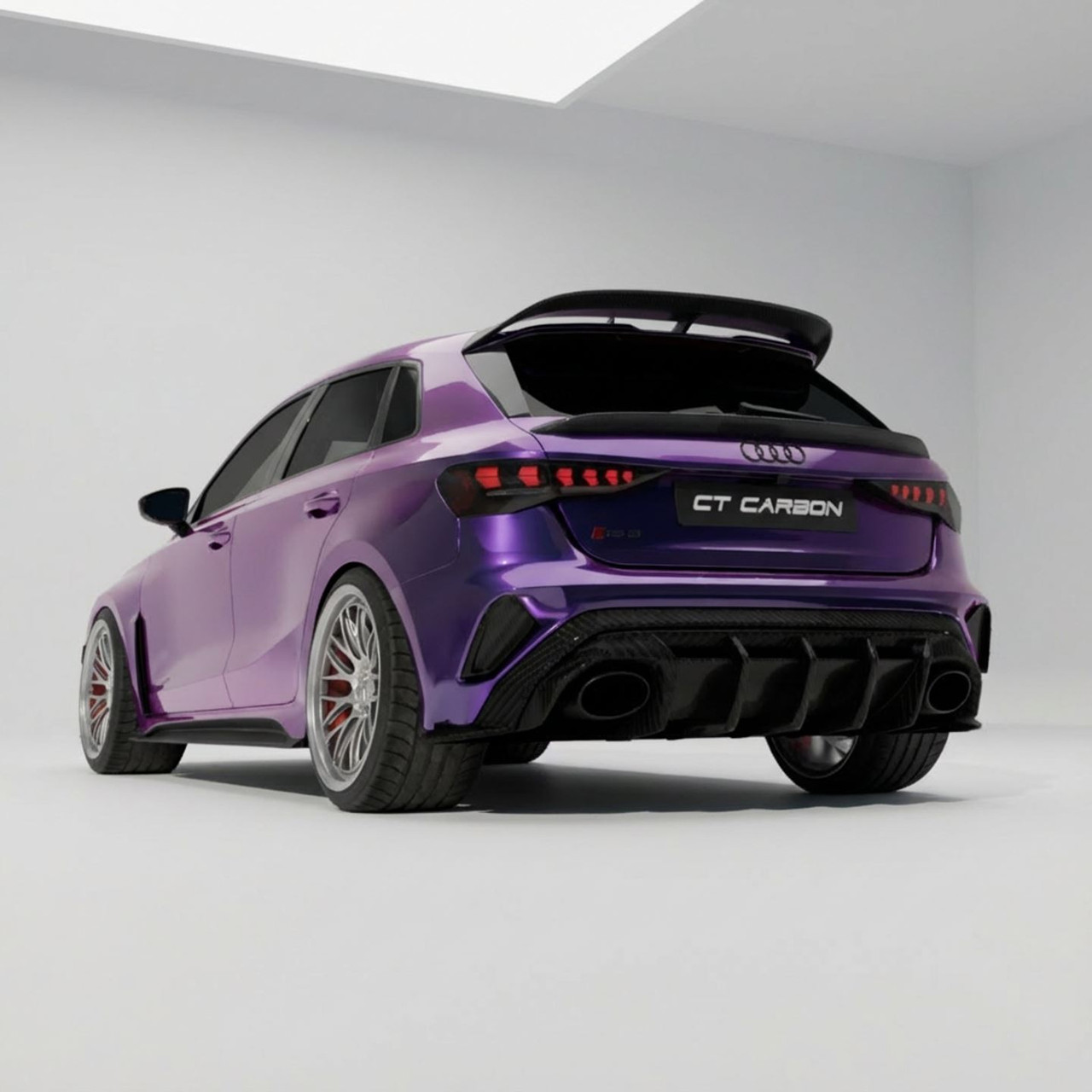 AUDI A3/S3/RS3 8Y 2022+ SPORTBACK CARBON FIBRE SPOILER - CT DESIGN V3 AUDI A3/S3/RS3 8Y 2022+ SPORTBACK CARBON FIBRE SPOILER - CT DESIGN V3