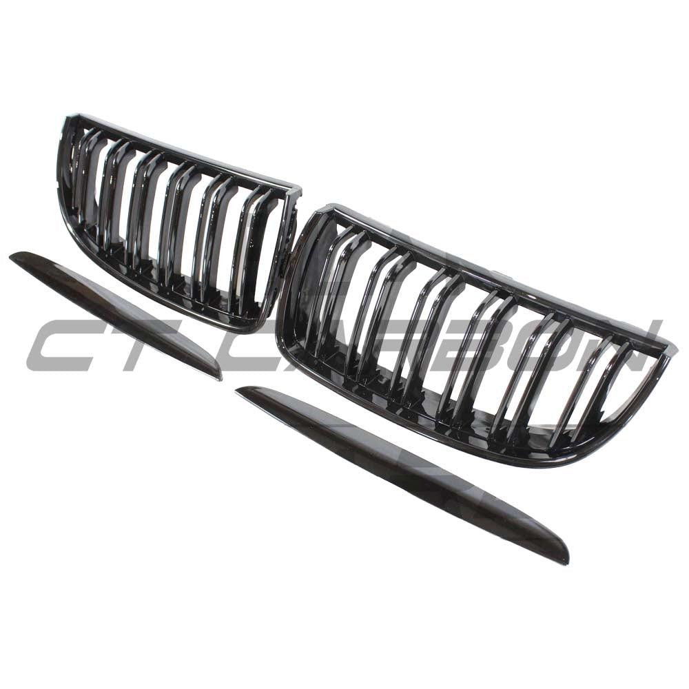 BMW E90 3 SERIES PRE-LCI DOUBLE SLAT BLACK GRILLES