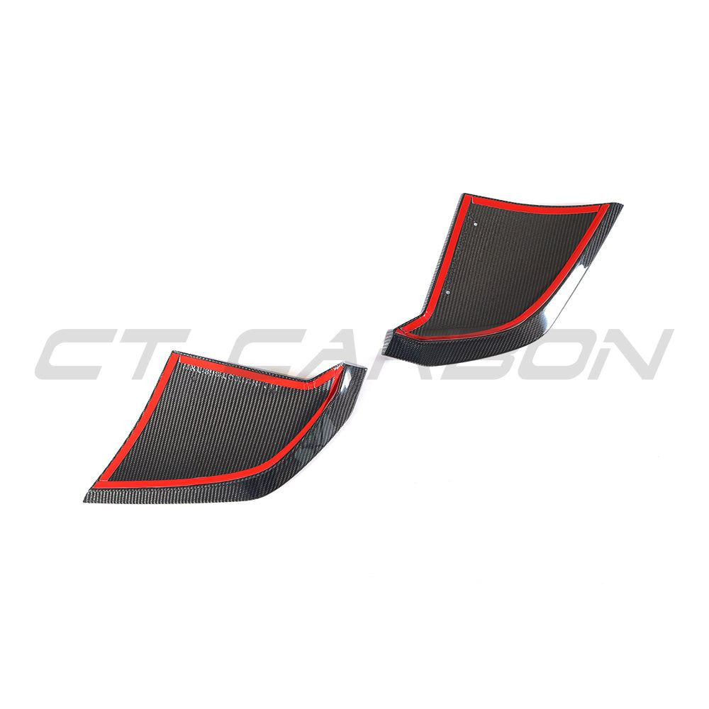 AUDI R8 V10 GEN 2 2015-2019 CARBON FIBRE REAR BUMPER LOWER CORNERS AUDI R8 V10 GEN 2 2015-2019 CARBON FIBRE REAR BUMPER LOWER CORNERS