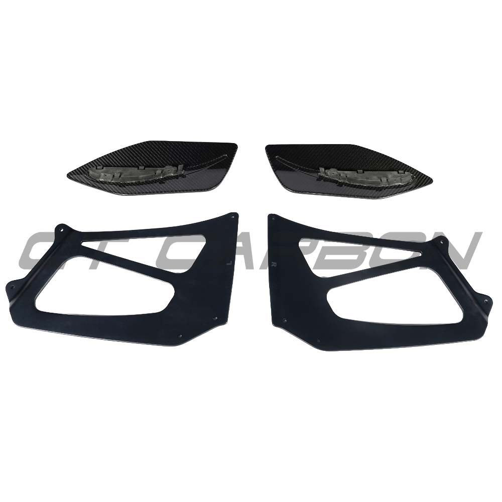 PORSCHE 911 GT2 RS/GT3 RS WING RISERS - BLACK - CT DESIGN
