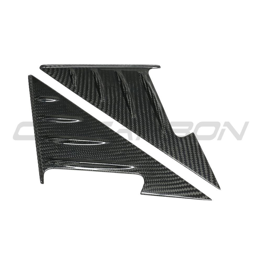 BMW G22/G23/G26 4 SERIES 2021+ DRY CARBON FIBRE MIRROR PILLAR TRIM BMW G22/G23/G26 4 SERIES 2021+ DRY CARBON FIBRE MIRROR PILLAR TRIM