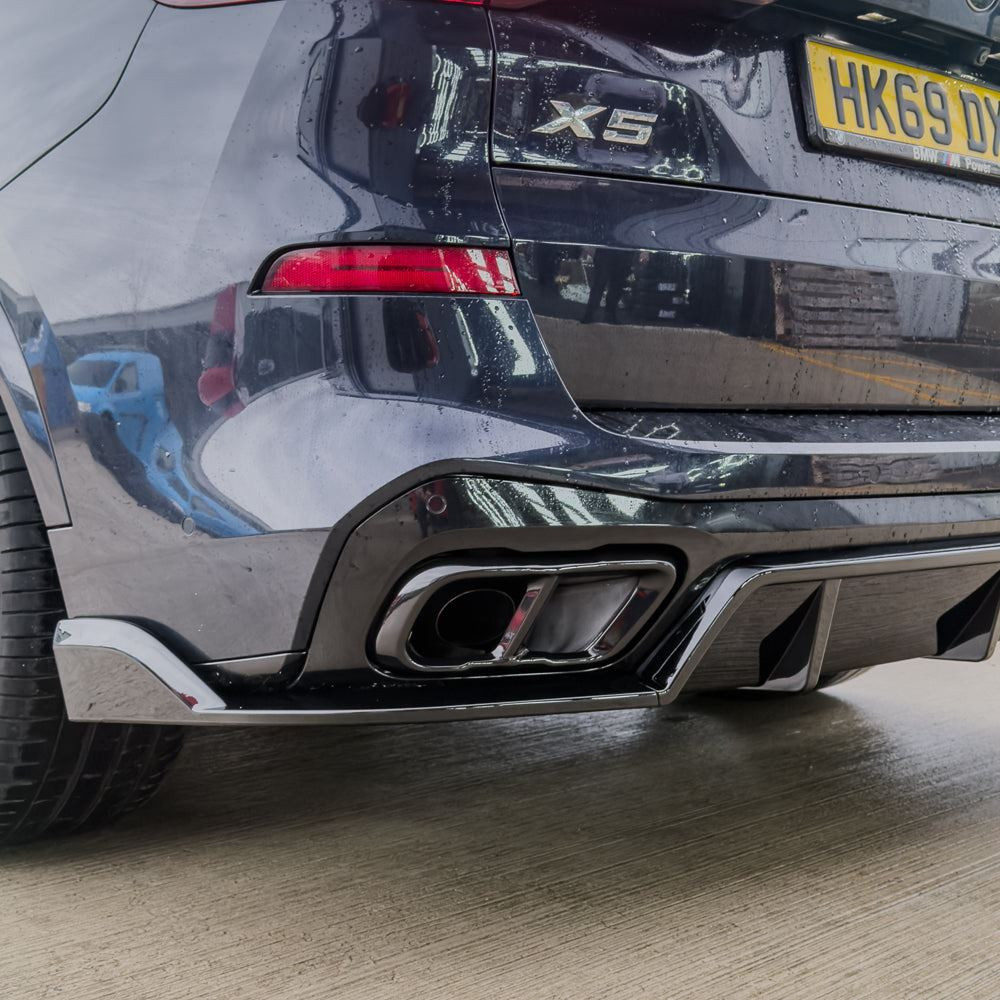 BMW X5 G05 2018+ GLOSS BLACK EXHAUST TIP ADD ON