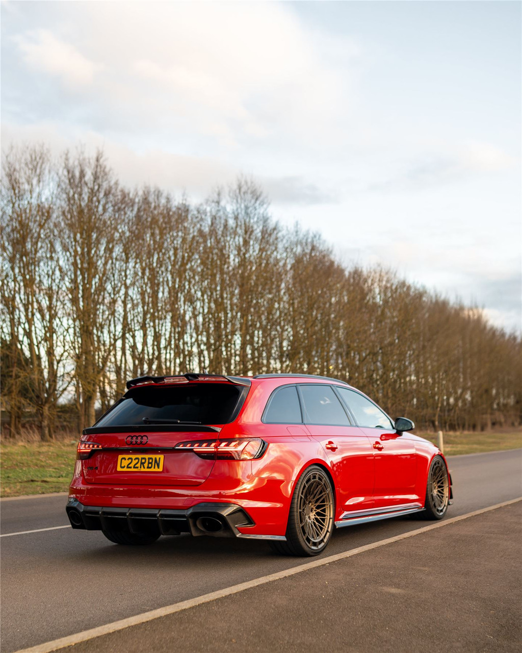 AUDI RS4 B9 & B9.5 2016-2024 CARBON FIBRE ROOF SPOILER - CT DESIGN