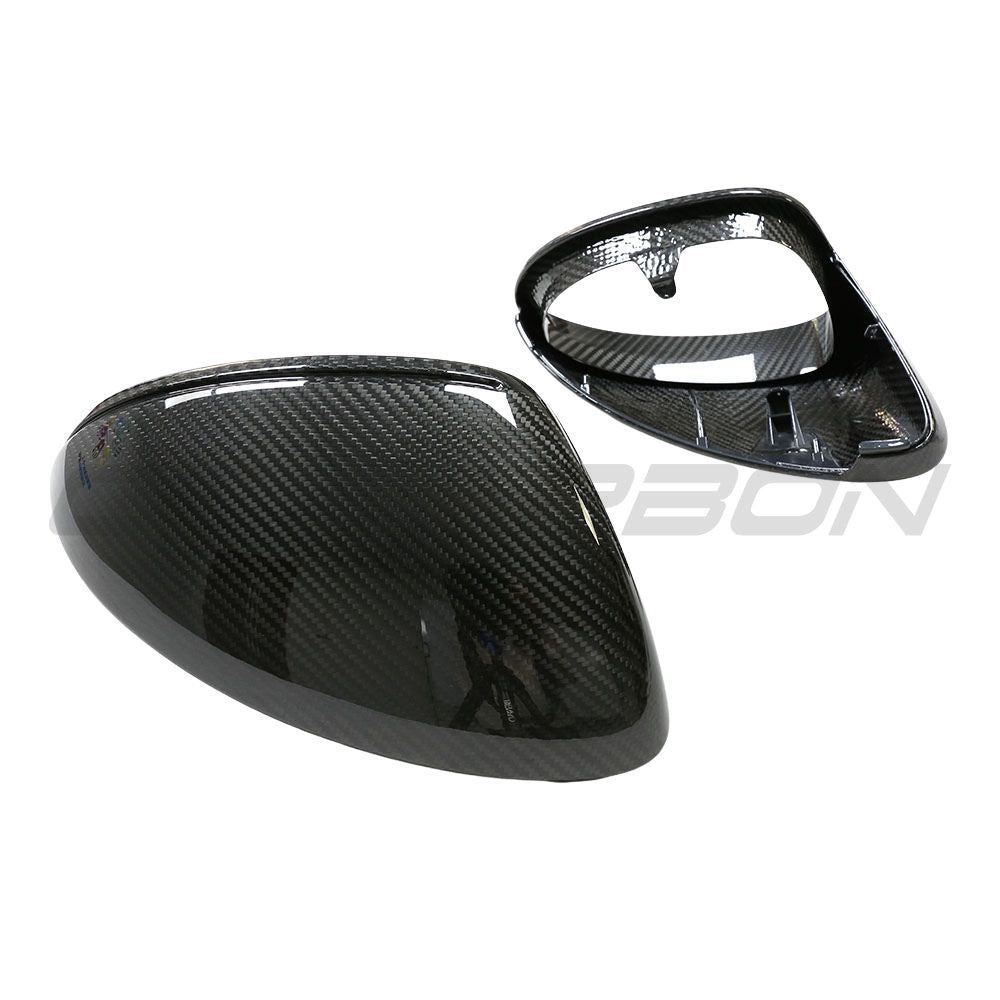 PORSCHE CAYENNE 9YA 2018-2024 CARBON FIBRE MIRRORS -WITHOUT LANE ASSIST - RHD