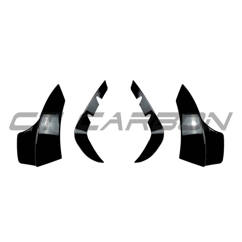 MERCEDES GLB-CLASS (X247) & GLB 35 4MATIC 2019-2023 GLOSS BLACK FRONT BUMPER TRIMS MERCEDES GLB-CLASS (X247) & GLB 35 4MATIC 2019-2023 GLOSS BLACK FRONT BUMPER TRIMS