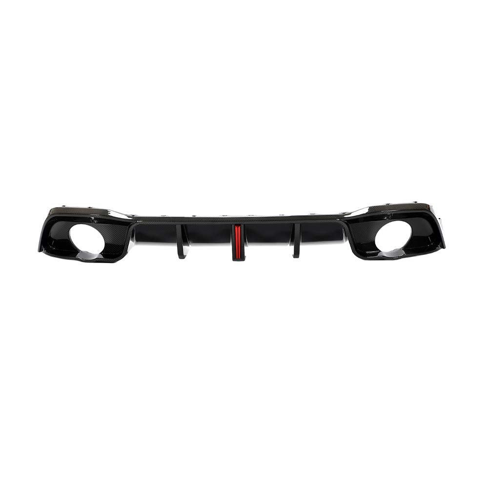 VOLKSWAGEN GOLF MK8/8.5 GTI/GTD 2021+ CARBON FIBRE DIFFUSER WITH LED