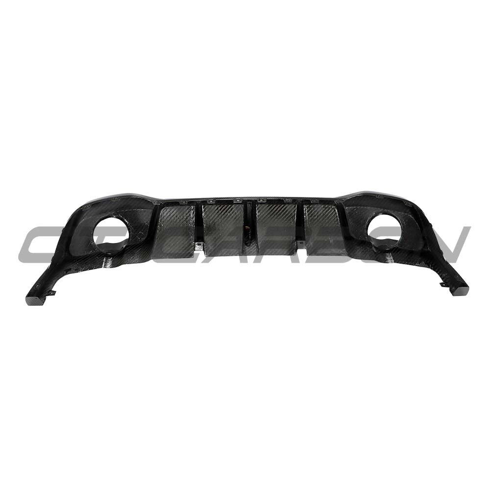 VOLKSWAGEN GOLF MK8/8.5 GTI/GTD 2021+ CARBON FIBRE DIFFUSER WITH LED