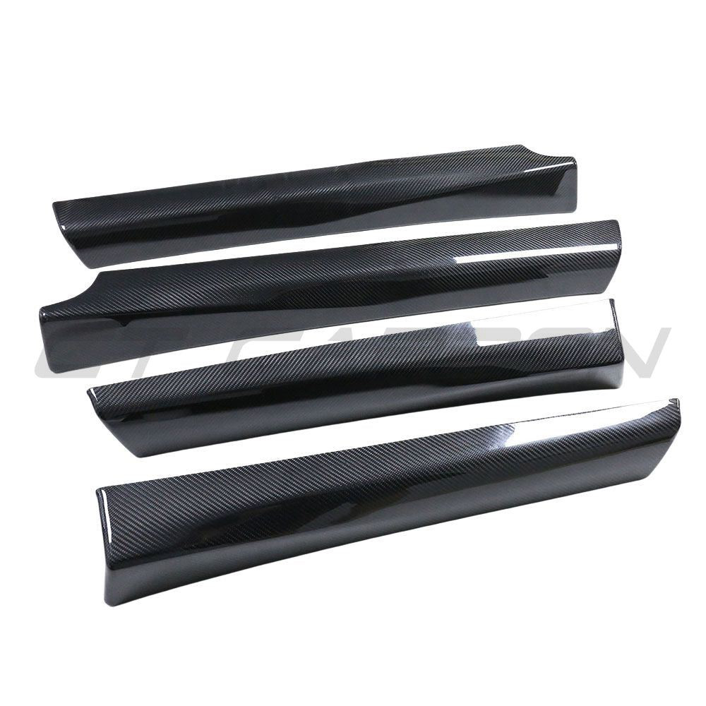 TESLA MODEL 3 2017-2023 CARBON FIBRE INTERIOR DOOR PANEL TRIM ADD ON (Matte Carbon)