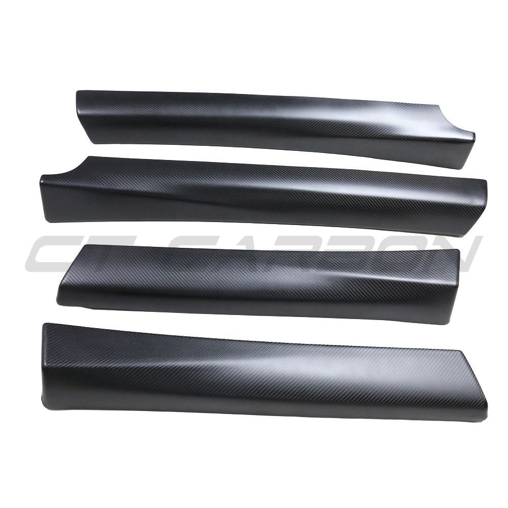 TESLA MODEL 3 2017-2023 CARBON FIBRE INTERIOR DOOR PANEL TRIM ADD ON (Matte Carbon)