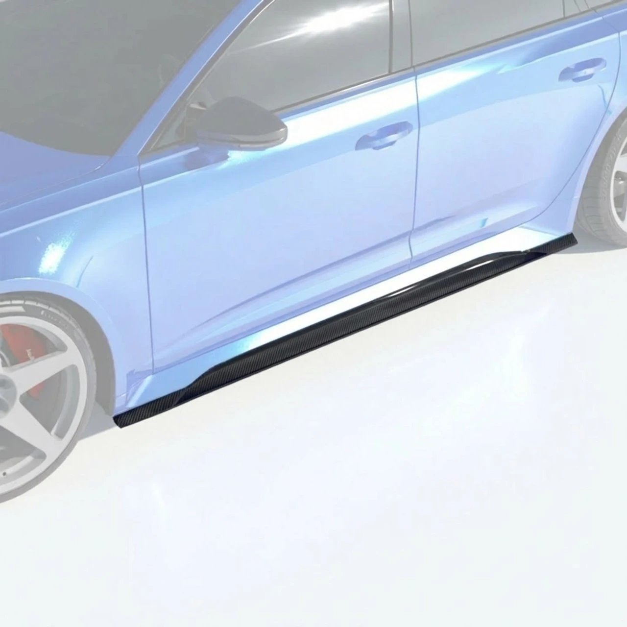 AUDI RS6/RS7 C8 AVANT CARBON FIBRE SIDE SKIRTS - CT DESIGN V2