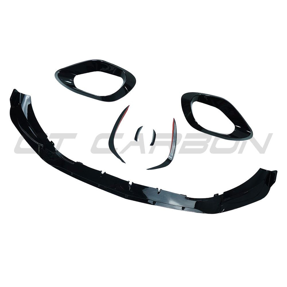 MERCEDES W206 2021+ C-CLASS GLOSS BLACK FRONT END TRIM PACK