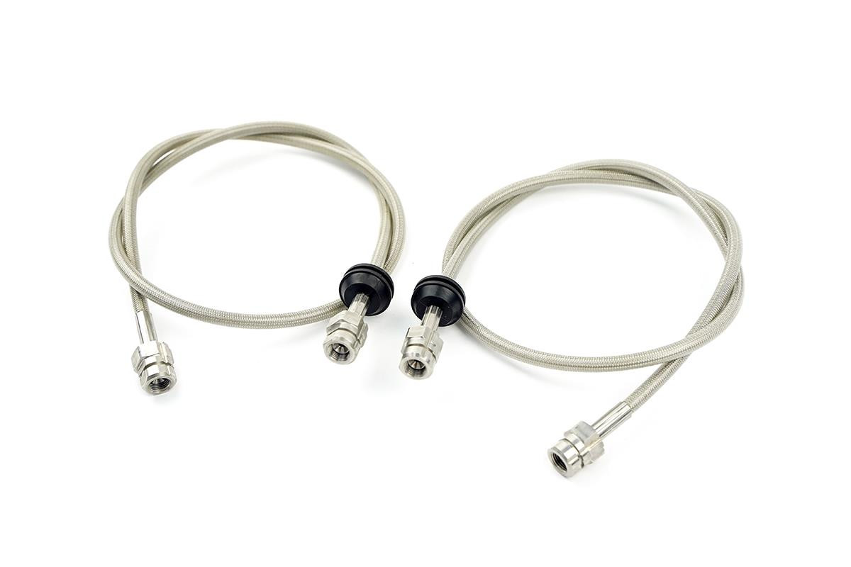 Braided Rear Brake Lines for VW Caddy with R32 Rear Calipers