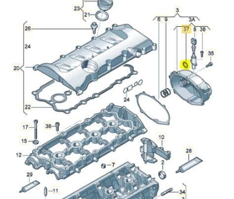 Camshaft Adjuster Valve O Ring / Seal for TFSI Petrol Engines Camshaft Adjuster Valve O Ring / Seal for TFSI Petrol Engines