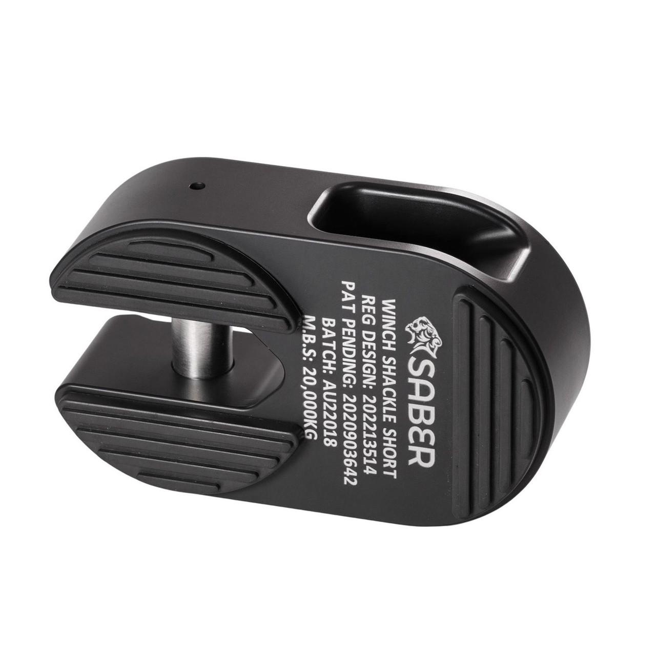 Saber 7075 Alloy Winch Shackle Short - Cerakote Black