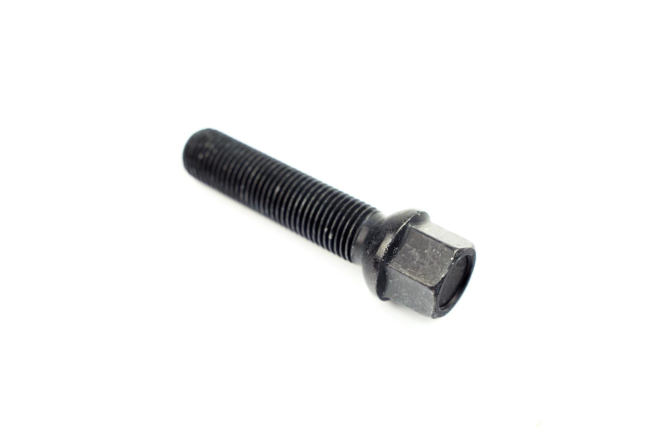 VAG M14 x 1.5 Black R12 Radius 17mm Hex Complete Wheel Bolt Set (x20) for 30mm Spacers (60mm Thread Length)