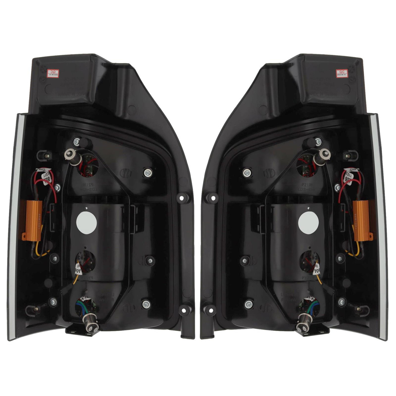 VW Transporter 2003-2009 T5 Smoked Rear Lights for Models with Twin Rear Doors